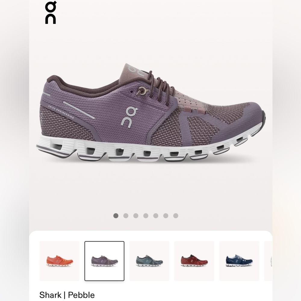 On Clouds - Women’s ‘On Running’ sneakers in pebble/shark